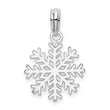 De-Ani Sterling Silver Polished Cut-Out Snowflake Pendant