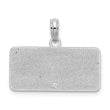 De-Ani Sterling Silver Rhodium-Plated OBX North Carolina License Plate Pendant