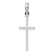 De-Ani Sterling Silver Polished Thin Latin Cross Pendant