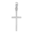 De-Ani Sterling Silver Polished Thin Latin Cross Pendant