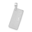 De-Ani Sterling Silver Rhodium-Plated Small Florida Sanibel License Plate Pendant