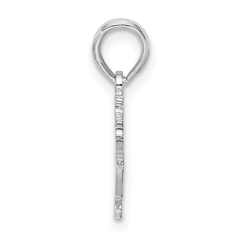 De-Ani Sterling Silver Rhodium-Plated Polished Bahamas Cruise Ship Pendant