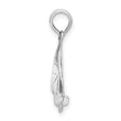 De-Ani Sterling Silver Rhodium-Plated Polished 3D Sailboat Pendant