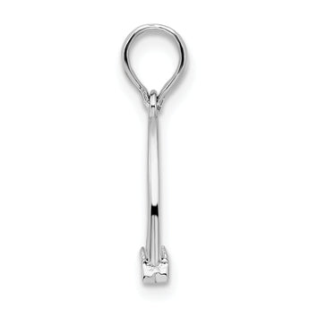 De-Ani Sterling Silver Polished 3D Horse Stirrup Pendant