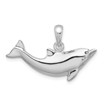 De-Ani Sterling Silver Polished Dolphin Pendant