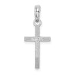 De-Ani Sterling Silver Polished Flat Latin Cross Pendant