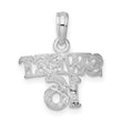 De-Ani Sterling Silver Polished SWEET 16 Pendant