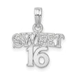 De-Ani Sterling Silver Polished SWEET 16 Pendant