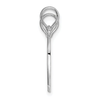 De-Ani Sterling Silver Textured Big Sis / Mom / Lil Sis Break Apart Pendant