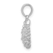 De-Ani Sterling Silver Rhodium-Plated Polished 3D Scorpio Zodiac Pendant