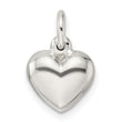 Sterling Silver Puffed Heart Charm