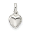 Sterling Silver Small Puffed Heart Charm
