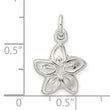 Sterling Silver Puffed Flower Charm