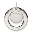 Sterling Silver Round NOT ALL WHO WANDER Pendant
