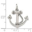 Sterling Silver Polished Anchor Pendant