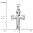 Sterling Silver RH Polished Cross Pendant