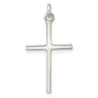 Sterling Silver Polished Cross Pendant