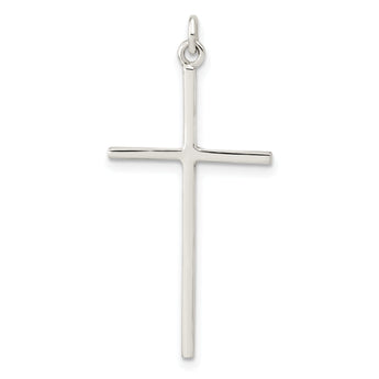 Sterling Silver Polished Cross Pendant