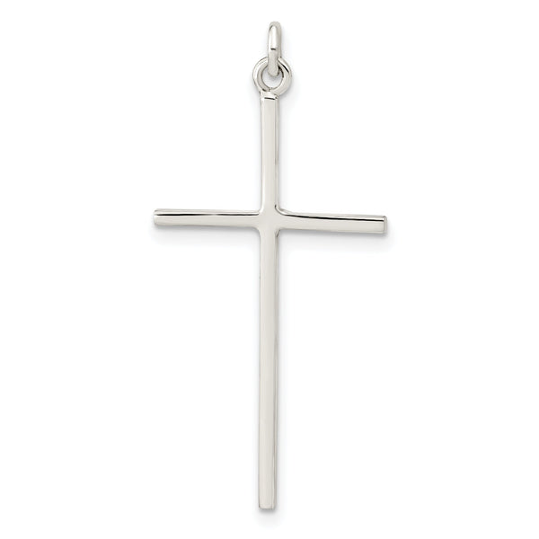 Sterling Silver Polished Cross Pendant