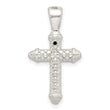 Sterling Silver Polished Cross Pendant