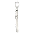 Sterling Silver CZ w/X-Center Cross Pendant