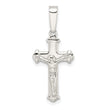 Sterling Silver Polished Crucifix Pendant