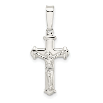 Sterling Silver Polished Crucifix Pendant