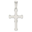 Sterling Silver Polished Crucifix Pendant
