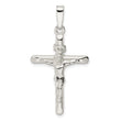 Sterling Silver Polished Crucifix Pendant