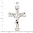 Sterling Silver Polished Crucifix Pendant