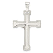 Sterling Silver Polished Crucifix Pendant