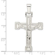 Sterling Silver Polished Crucifix Pendant