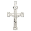 Sterling Silver Polished Crucifix Pendant