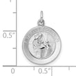 Sterling Silver Rhodium-plated Polished Solid 1st Holy Communion Pendant