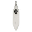 Sterling Silver Solid Antiqued Mezuzah Pendant