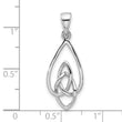 Sterling Silver Rhodium-Plated Polished Celtic Knot Pendant