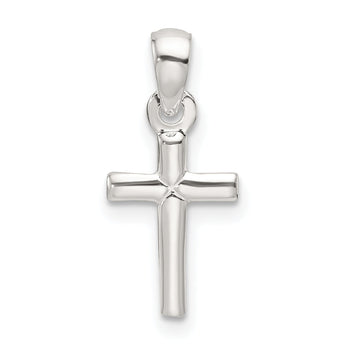 Sterling Silver Polished Cross Pendant