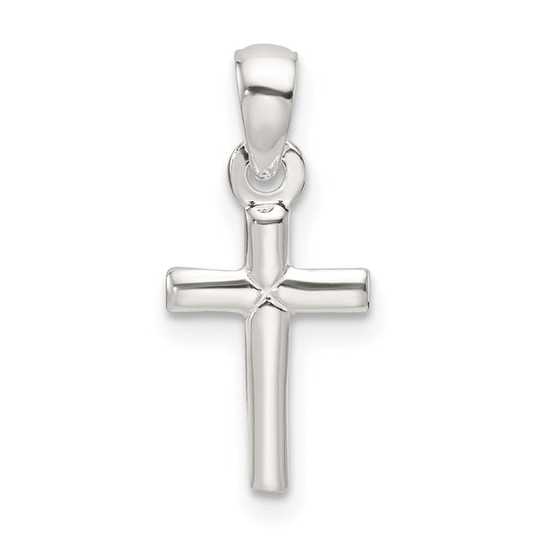 Sterling Silver Polished Cross Pendant