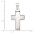 Sterling Silver Polished Cross Pendant