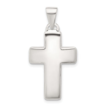Sterling Silver Polished Cross Pendant