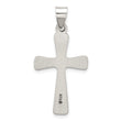 Sterling Silver Antiqued Solid Cross Pendant