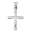 Sterling Silver Antiqued Solid Textured Cross Pendant