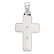 Sterling Silver Polished Crucifix Cross Pendant