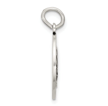 Sterling Silver Antiqued Solid Mother Teresa Medal