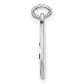 Sterling Silver Antiqued Solid Baptism Medal