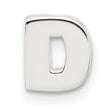 Sterling Silver E-coated Letter D Slide Charm