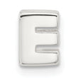Sterling Silver E-coated Letter E Slide Charm
