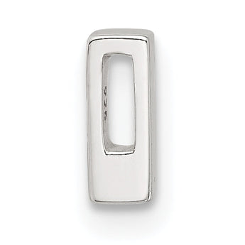 Sterling Silver E-coated Letter I Slide Charm