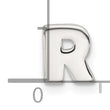 Sterling Silver E-coated Letter R Slide Charm