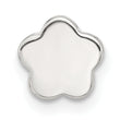 Sterling Silver E-coated Flower Slide Charm